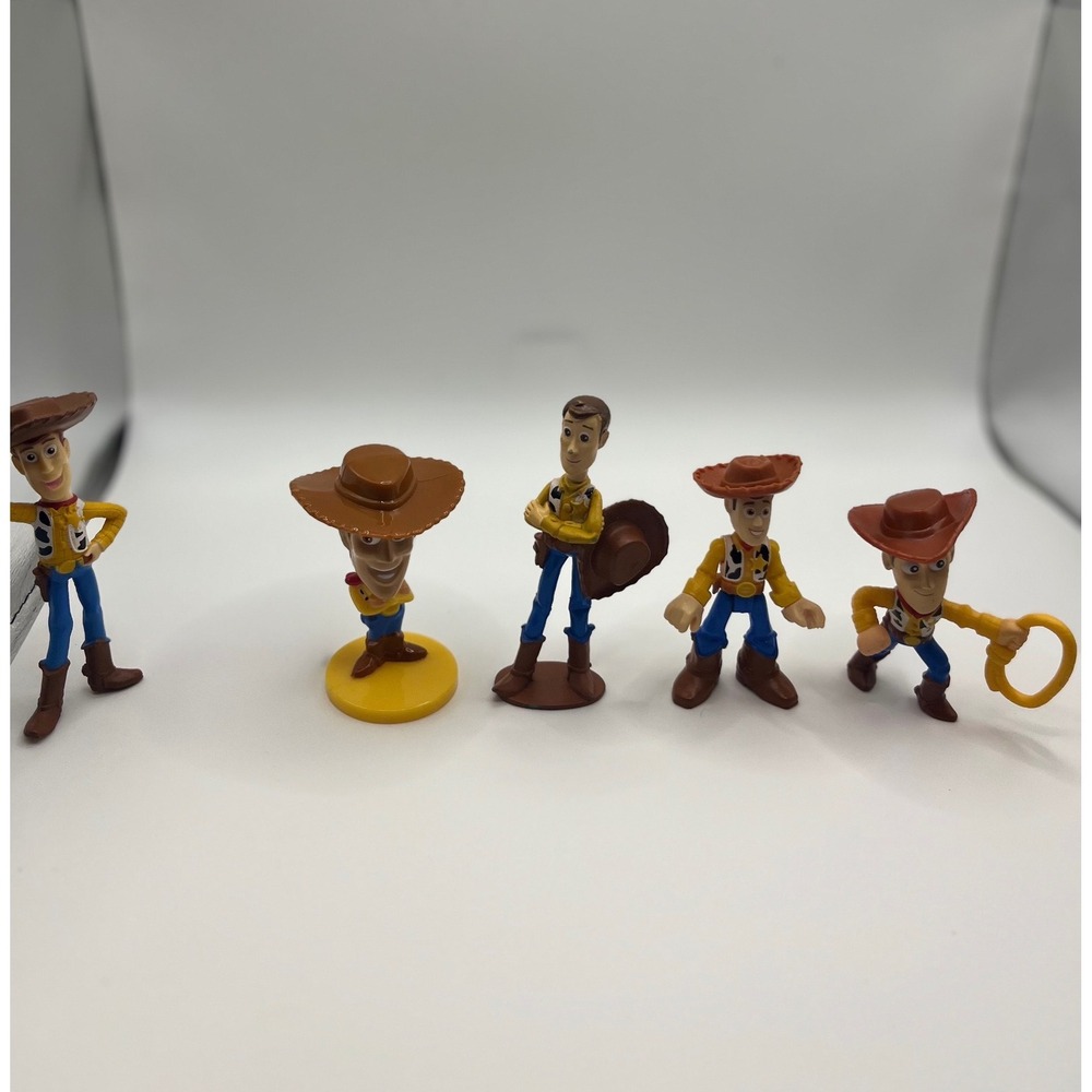 Disney Toy Story Woody Action Figure Lot Small Multi-Pack Brown Good Cowboy Set